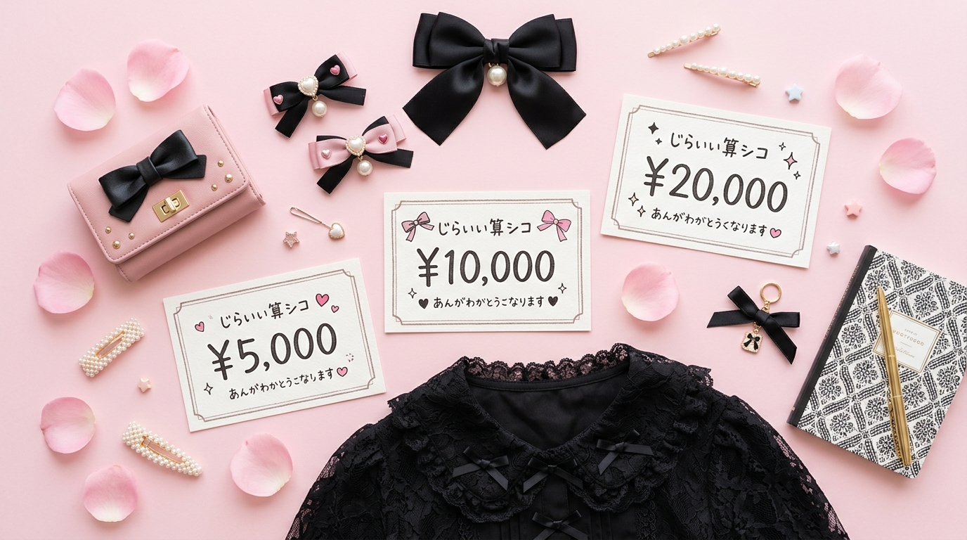 予算別・地雷系＆量産型の全身コーデガイド｜5,000円・10,000円・20,000円で組む